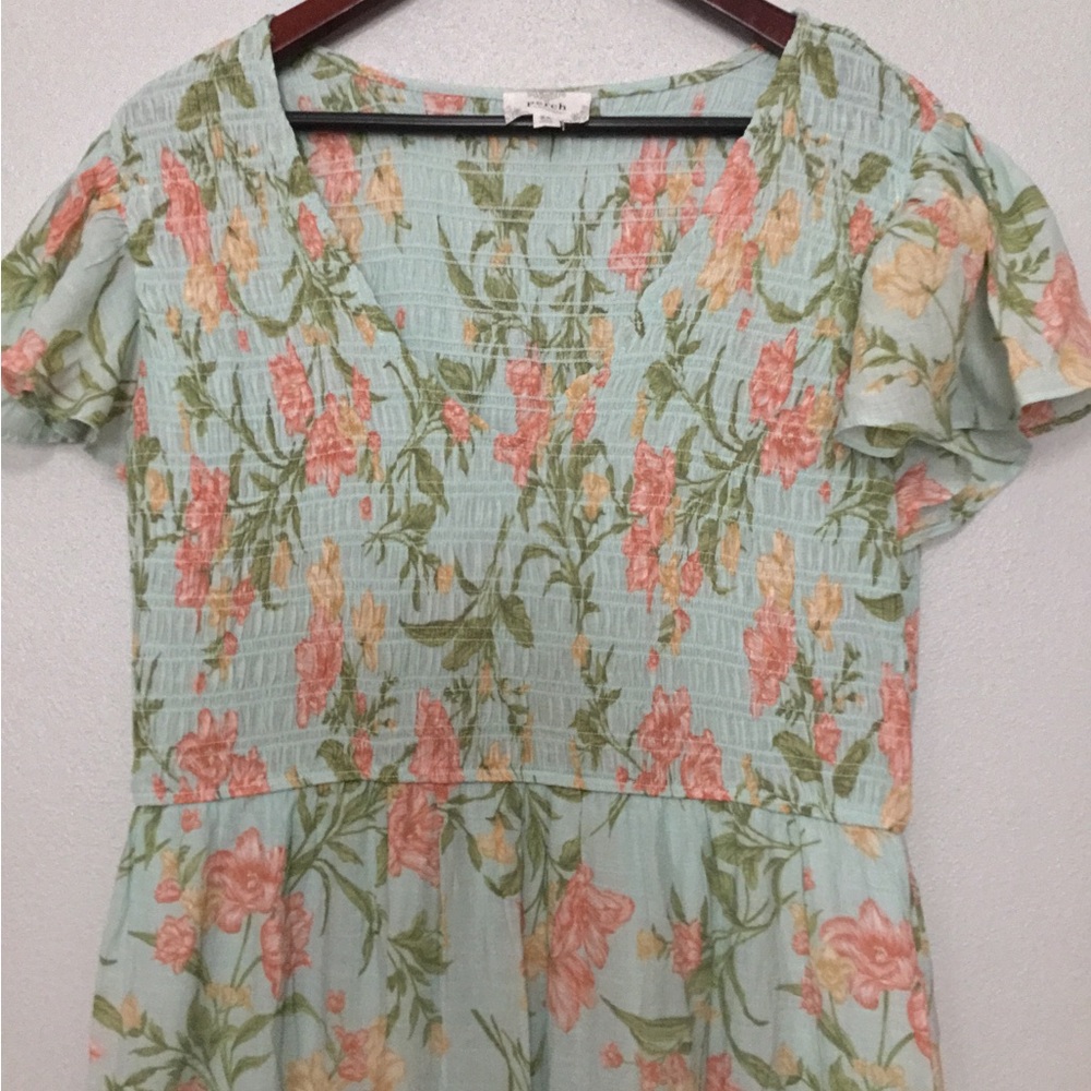 Perch Blu Pepper Floral Midi Tiered Dress - Picture 5 of 7